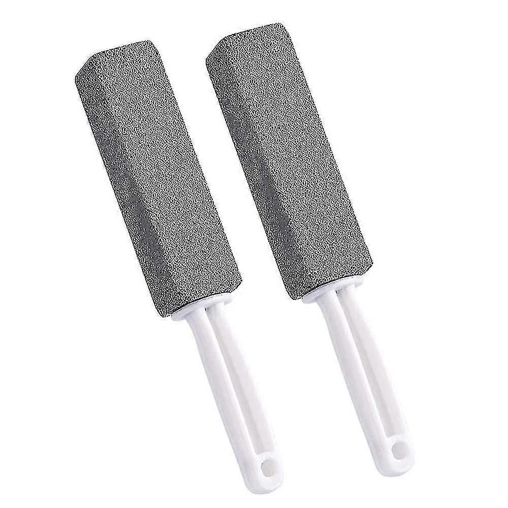 حجر تنظيف الخفاف ، 2 قطعة المرحاض الخفاف تنظيف الحجر مع مقبض المرحاض وعاء حلقة مزيل فرشاة تنظيف