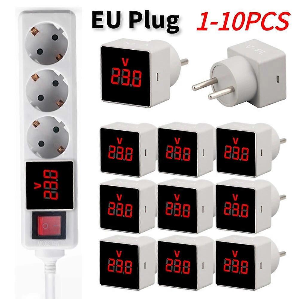 Automatic Voltage Protector Socket Switcher AC 220V Power Surge Safe Protector EU Plug Socket Voltage Safe Refrigerator Protect