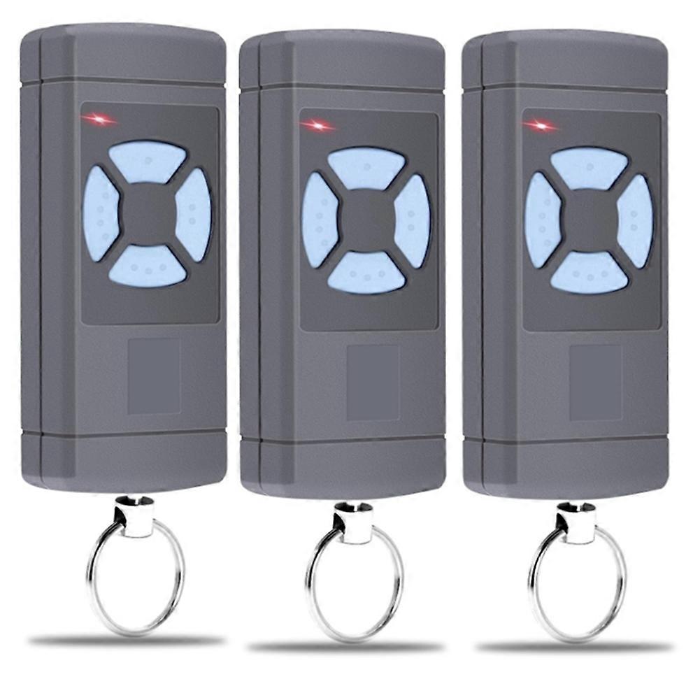Garage Door Opener, Pack of 3 Garage Door Remote Control Compatible for 868MHz HSM4 HSM2 868MHZ, 4 Channels