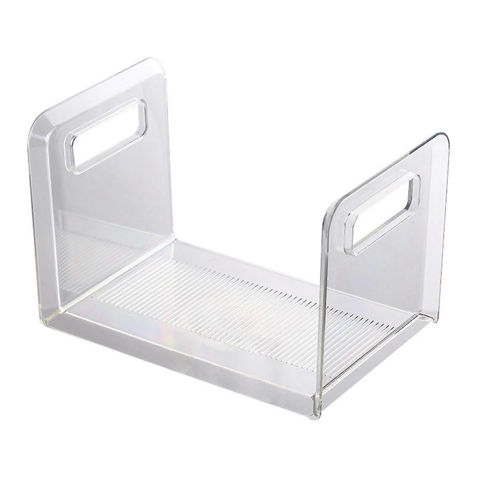 Transparent PET Bookend Stand Bookshelf Desktop Decorative Storage Rack