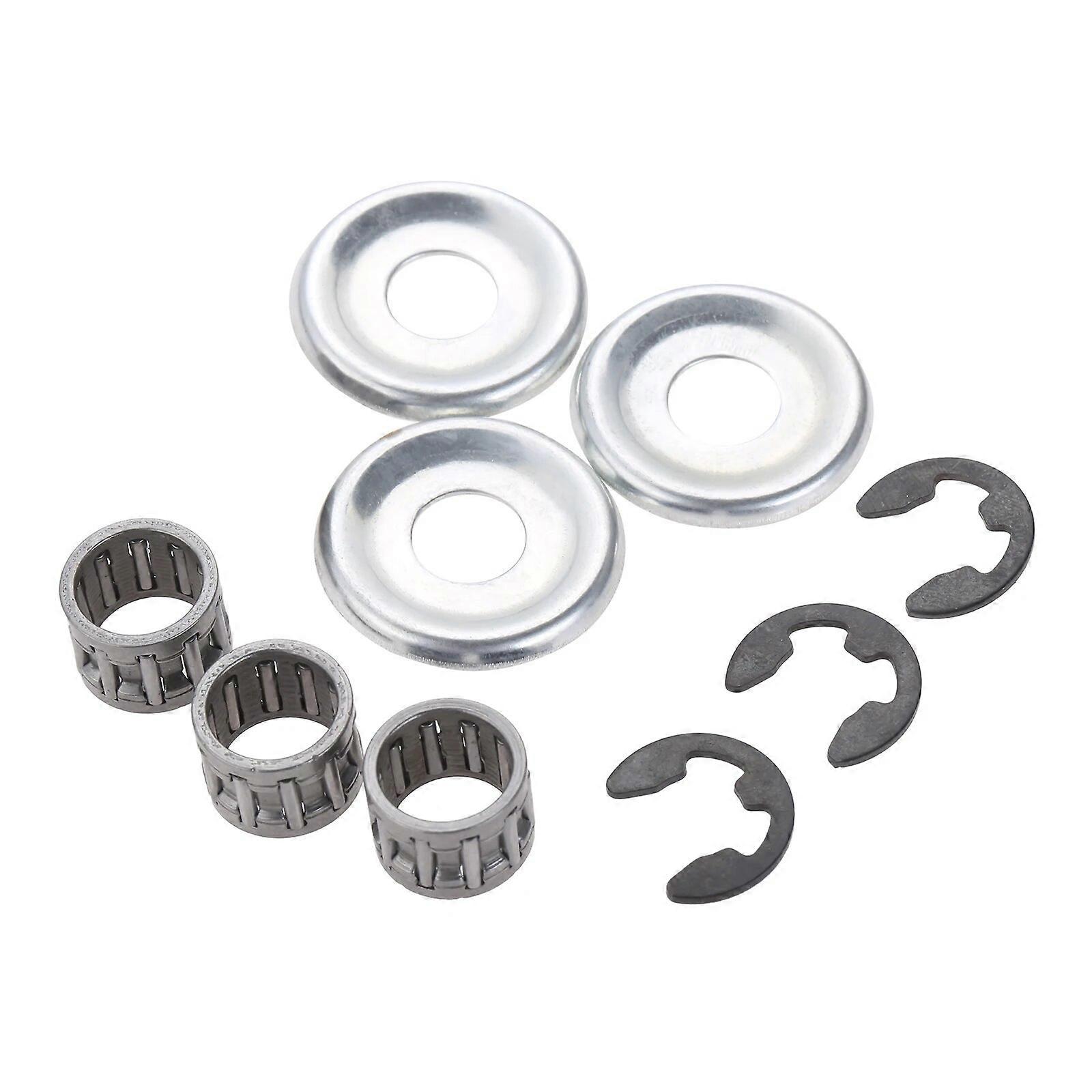 9pcs/3set το ρουλεμάν βελόνων πλυντηρίων συμπλέκτη E-clip αντικαθιστά για STIHL MS170 MS180 MS210 MS230 MS250 MS 210 230 250 017 018 021 023 025
