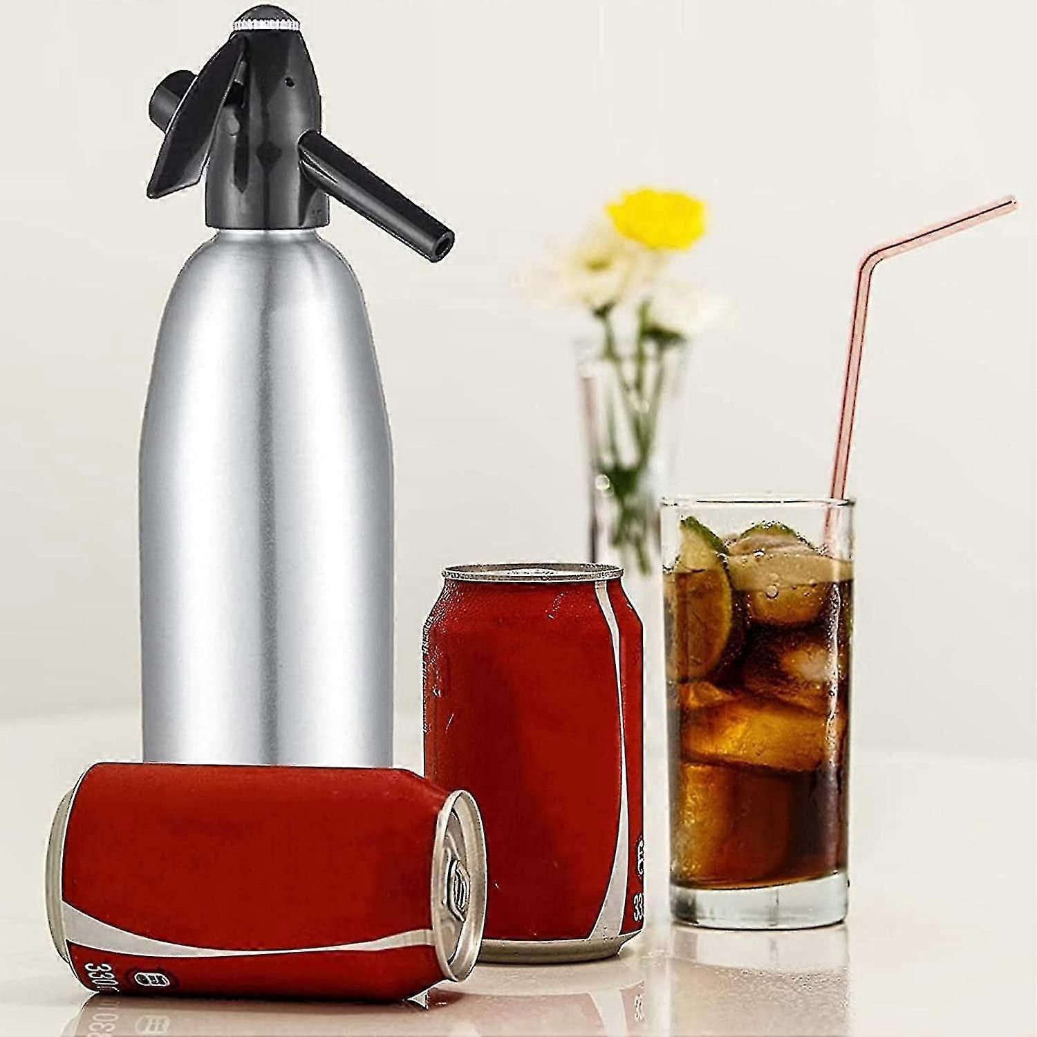 Sparkling Water Maker,1liter Soda Siphon,portable Seltzer Water Maker,carbonated Water Machines For Home Bar Club Making Fresh Soda Water Cocktails Di
