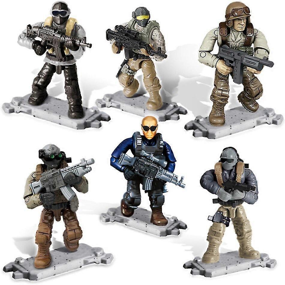 Military special force soldiers modern action figures with weapon equipment army ww2 moc building blocks toys for children boys