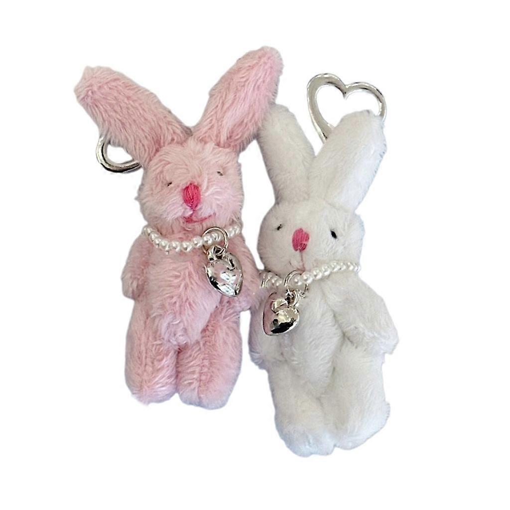 Animal Plush-Keychain Cute Rabbit Stuffed Toy Keyring Backpack Phone Chain