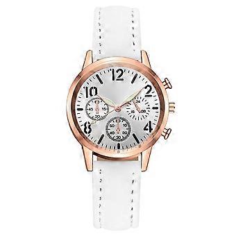 Mode casual lederen riem horloges dames kleine wijzerplaat quartz klok jurk