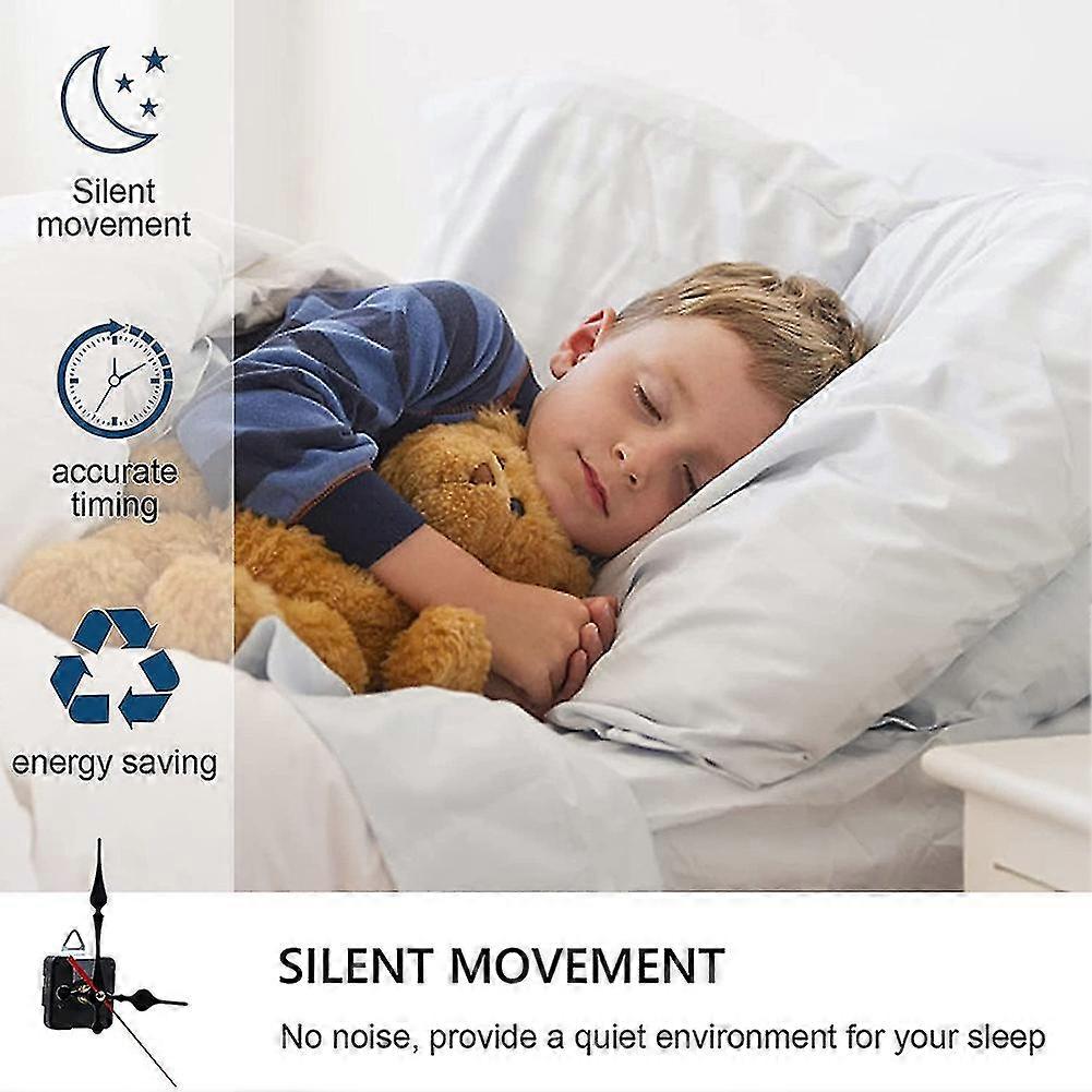 Quartz Clock Mechanism Kit, Wall Clock Mechanisms Mattery Powered Replacement, Clock Hands Movement