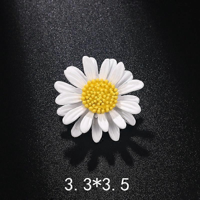 Daisy rintaneula, valkoinen auringonkukkarintakoru