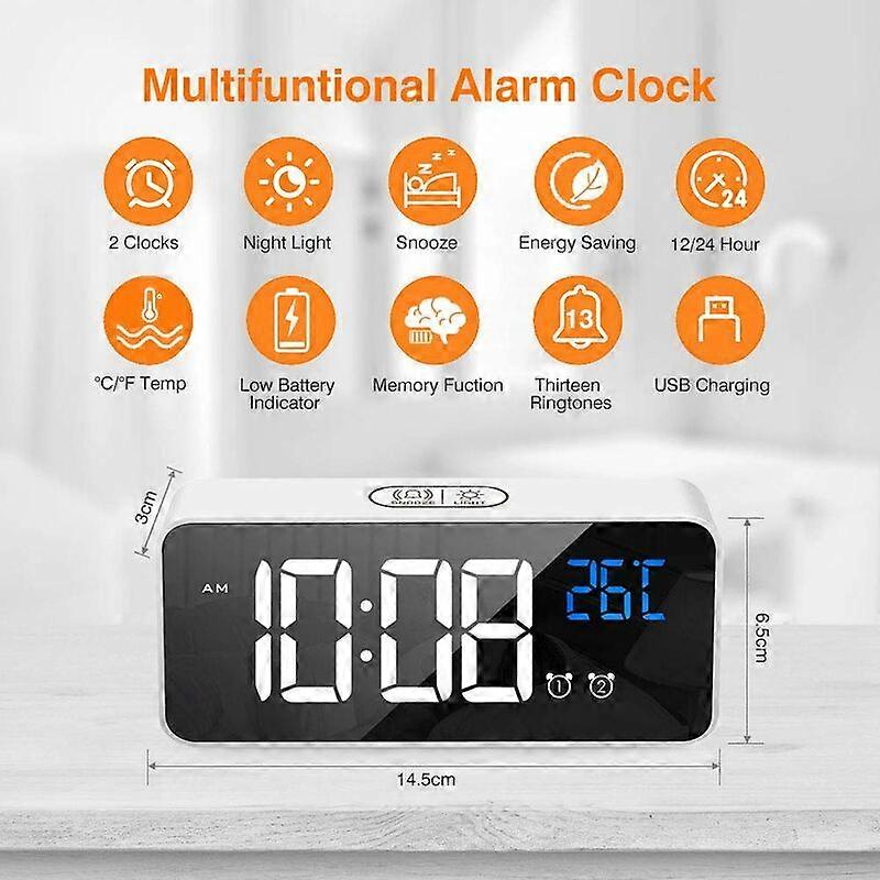 Electric Panel Clock, Buzzer and Timer Digital Alarm Clock, LED D