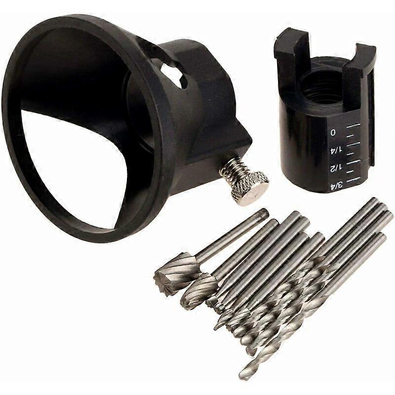 Multi-Tool Rotary Attachment Kit for HSS Cutting Guide Drill Bit - 11 Set