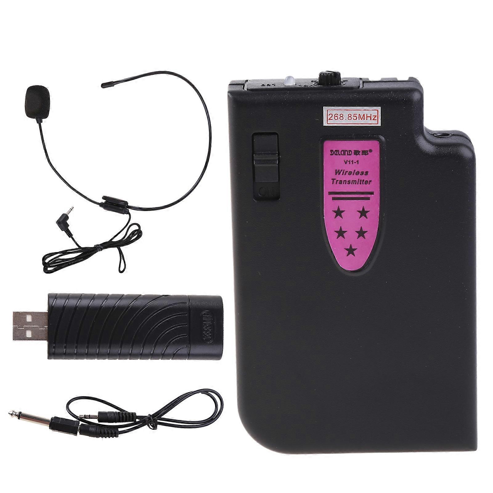 Black Wireless Microphone No Interference and Stable Connection Accessories