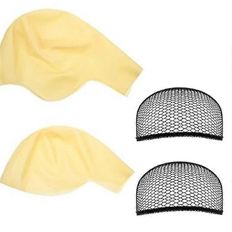 2024 1 Pack Latex Bald Cap For Adults Makeup Bald Head Wig Cap Costume Accessory (23 Inch, Big Size)