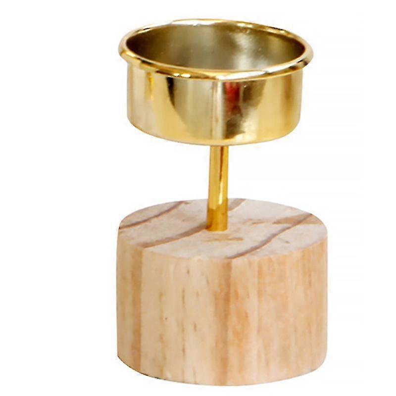 The Wooden Base Candlestick 1pcs