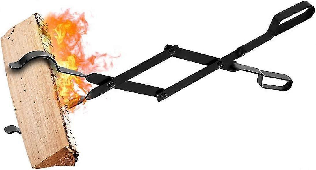 ملقط النار 26 ملقط طويل للخدمة الشاقة مدفأة سجل أدوات حريق داخلية للملاقط ملقط الحطب / YY