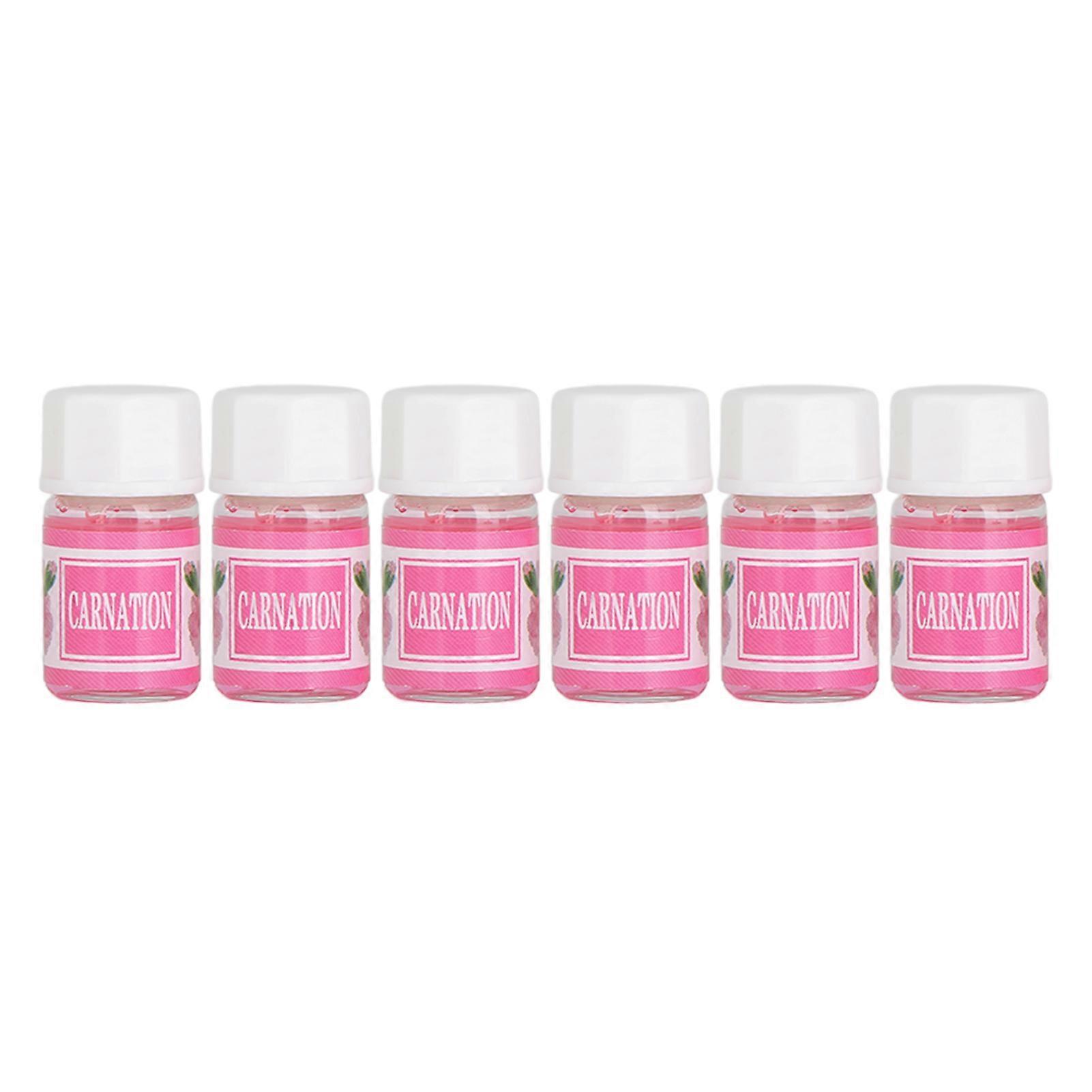 6Pcs Carnation Aromatherapy Essential Oil 3ml Water Soluble Fragrant Essential Oil for Diffuser Humidifier