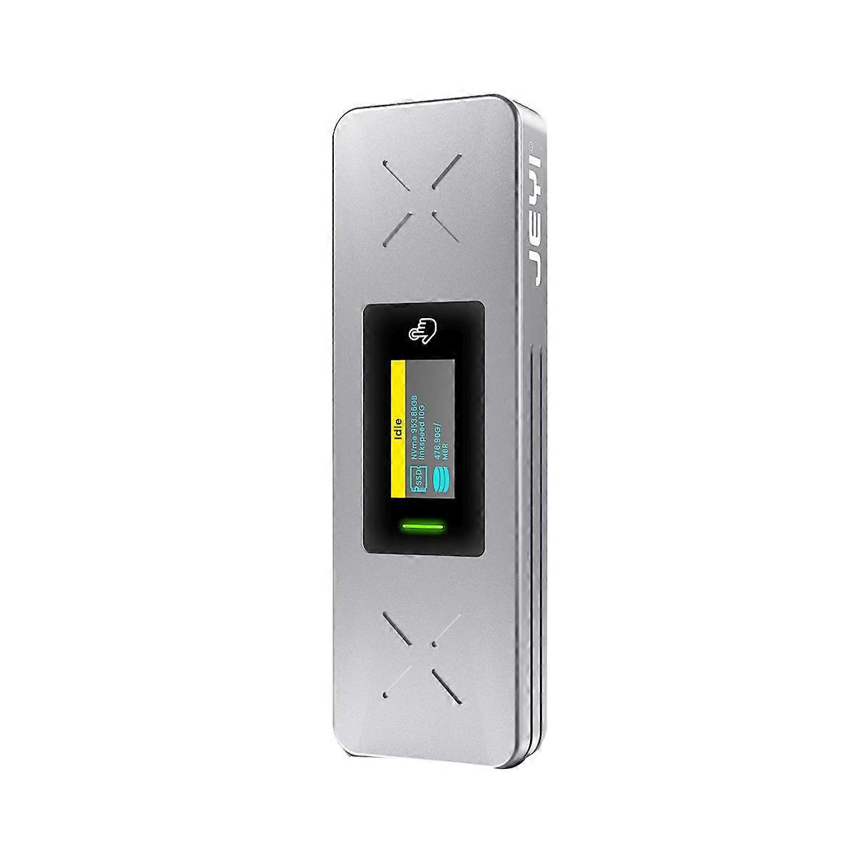 I9X Smart M.2 NVMe / SATA SSD Enclosure, USB 3.2 Gen 2 10Gbps, External M2 Adapter Case Support M-