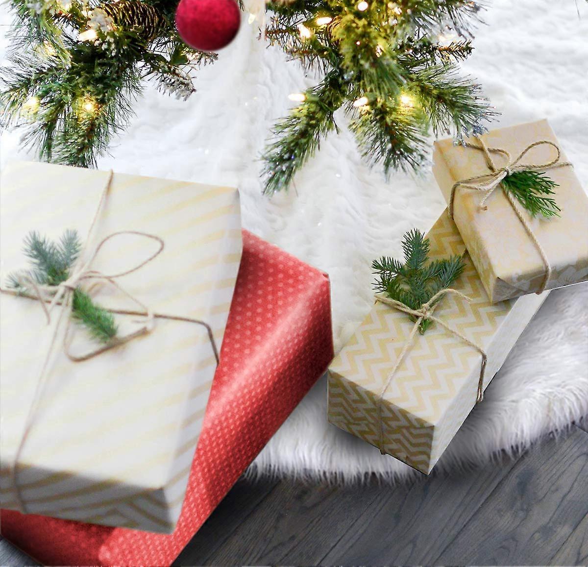 36inch Christmas Tree Skirt  White Christmas Tree