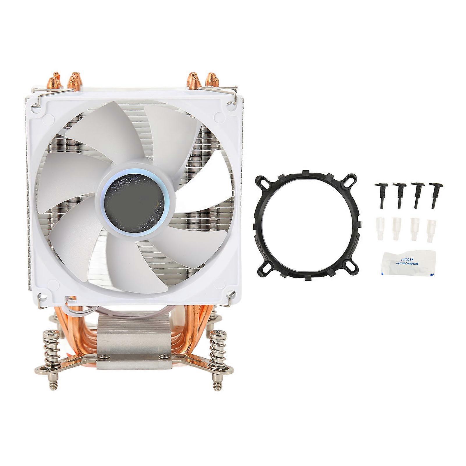 9CM CPU Cooler 4 Copper Heat Pipes Colorful Lighting 3pin Hydraulic Computer CPU Cooling Fans for Desktop