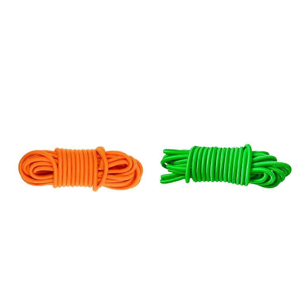 2pcs 5m X 5mm Elastic Bungee Rope Shock Cord Tie Down DIY For Kayak