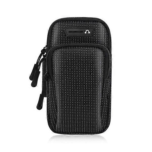 Universal 6.5inch Waterproof Sport Armband Bag Luminous for Outdoor Gym Running Arm Band Mobile Phone Pouch Case Coverage Holder