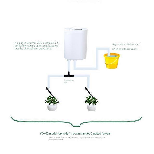 2 Head Automatic Watering Pump Controller Flowers Plants Home Sprinkler Drip Irrigation Device Pump Timer System Outdoor