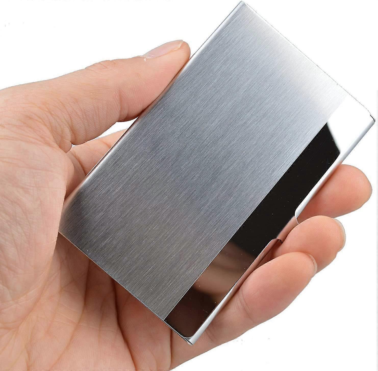 Super Light Business Card Holder Professional Stainless Steel Business Name Card Case for Travel and Work
