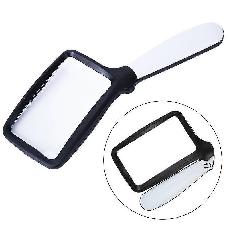 Foldable Reading Magnifier with 5 LED Light 3x Magnification with 2 Dimming Modes Ideal for Reading Small Prints, Books, Low Vision, Reading Easily at
