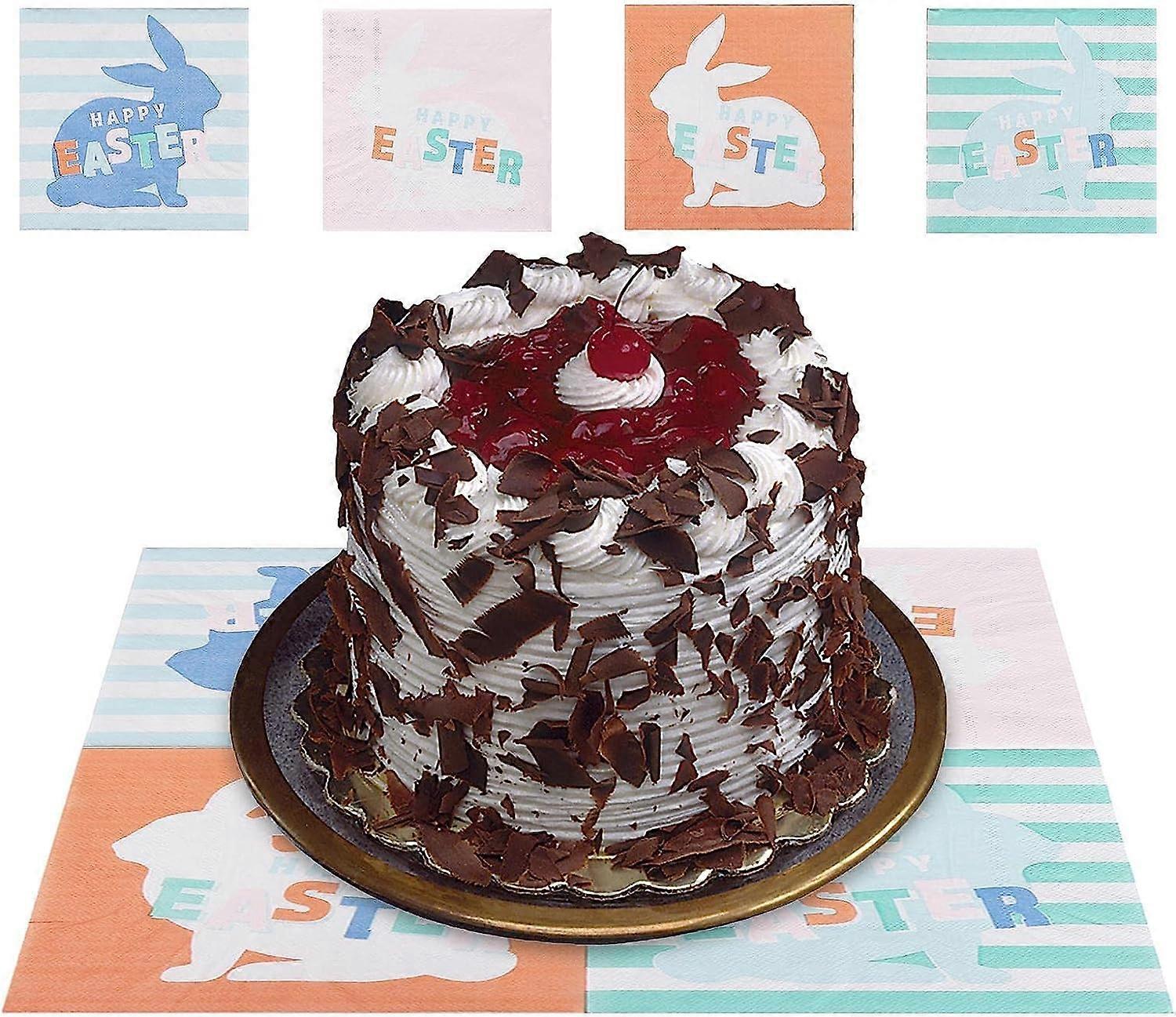 Bunny Printed Paper Napkins 20 Sheets Easter Dinner Spring Party Tea Picnic Decoration