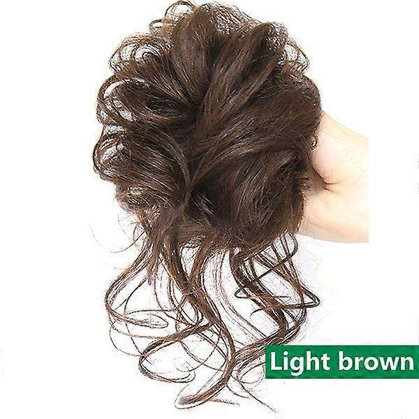 Nowy syntetyczny kok do włosów Chignon Niechlujna kręcona opaska do włosów Elastyczna gumka do włosów Scrunchy Fałszywe kawałki do włosów dla kobiet Spinki do włosów