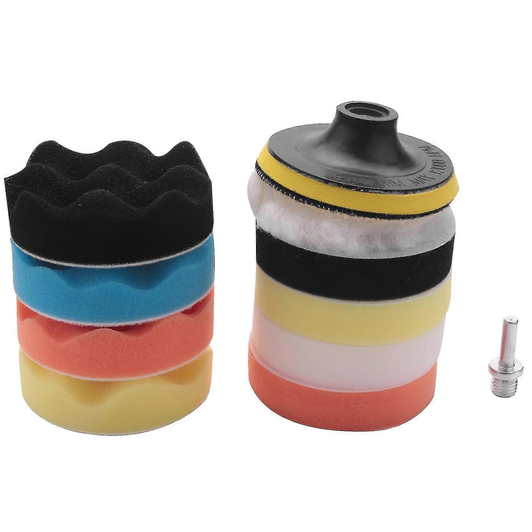 11x Professional Polishing Sponge Set 100mm Polishing Machine Polishing Set Polishing Shavings