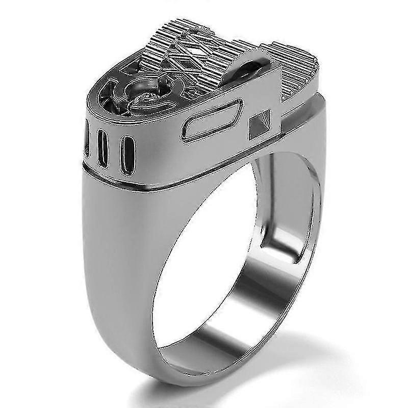 Mænds 925 Sterling Silver Lighter Ring Luksus Smykker