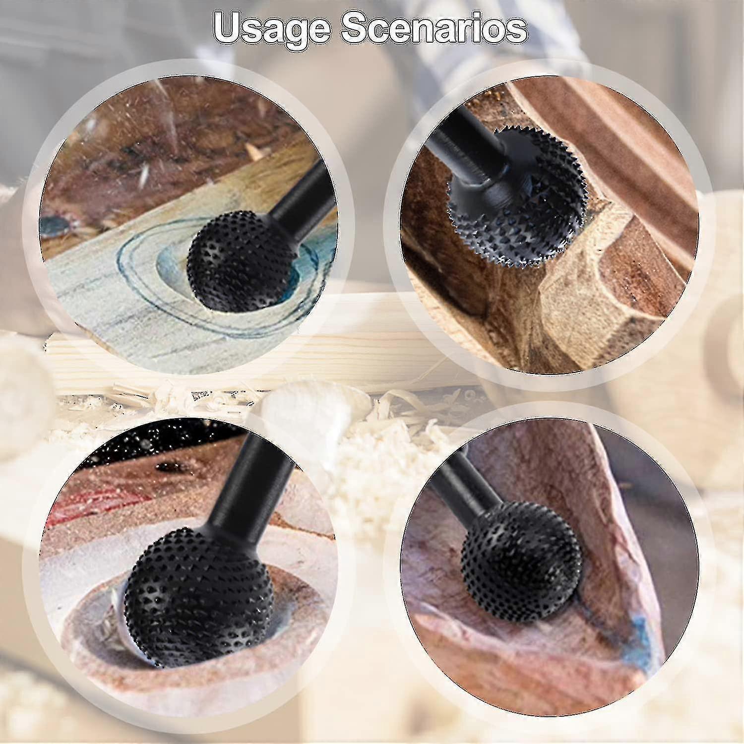 Rotary Spherical Burr 40 Mm, Spherical Rasp For Drills, Metal Wood Burr ...