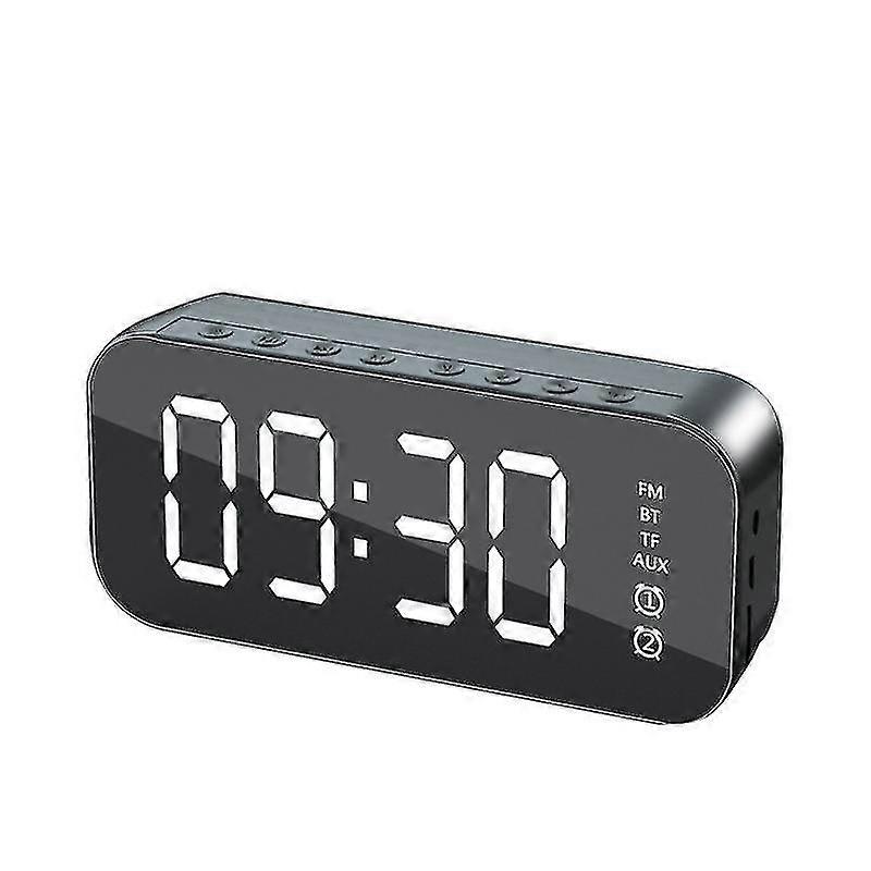 YYH-Multifunctional LED digital alarm clock and bluetooth speakerBlack