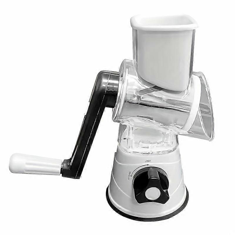 1 set, Multifunctional 3-in-1 Cheese Grater, Vegetable Slicer, and Fruit Slicer - Manual Food Grater for Potatoes and Vegetables, Tabletop Drum Greate