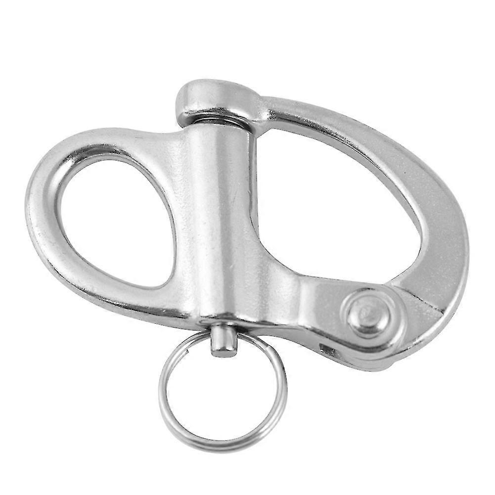 Quick Release Stainless Steel Fixed Snap Shackle with Round Ring - 16*69mm