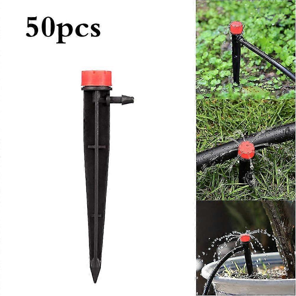 Adjustable Drip Emitters 13cm - 50pcs | 360 Degree Water Flow | Drip Irrigation System