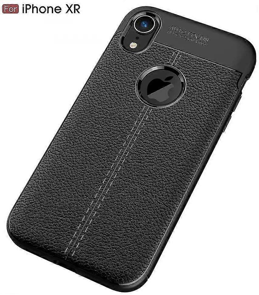 For Iphone Xr Skin Texture Phone Case Soft Tpu Thin Non-slip Anti Fingerprint Earthquake Resistance Anti-fall Phone Shell
