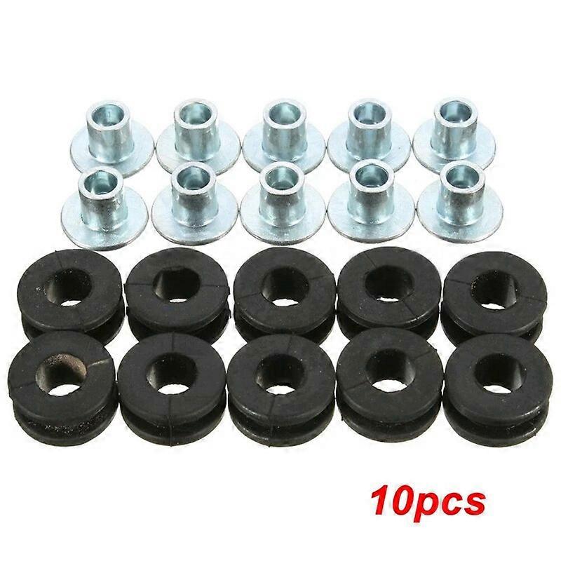 Motor Vehicle Lighting 10pcs M6 Motorcycle Rubber Grommets Bolts For Kawasaki Fairing Rubber Grommets Kit Washer Assortment