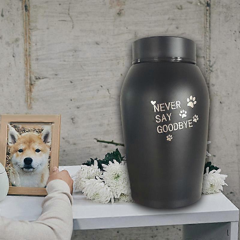 Pet Urn Memorial Ash Holder Burial Keeping Precious Memories Souvenir Kitten Matte Gray