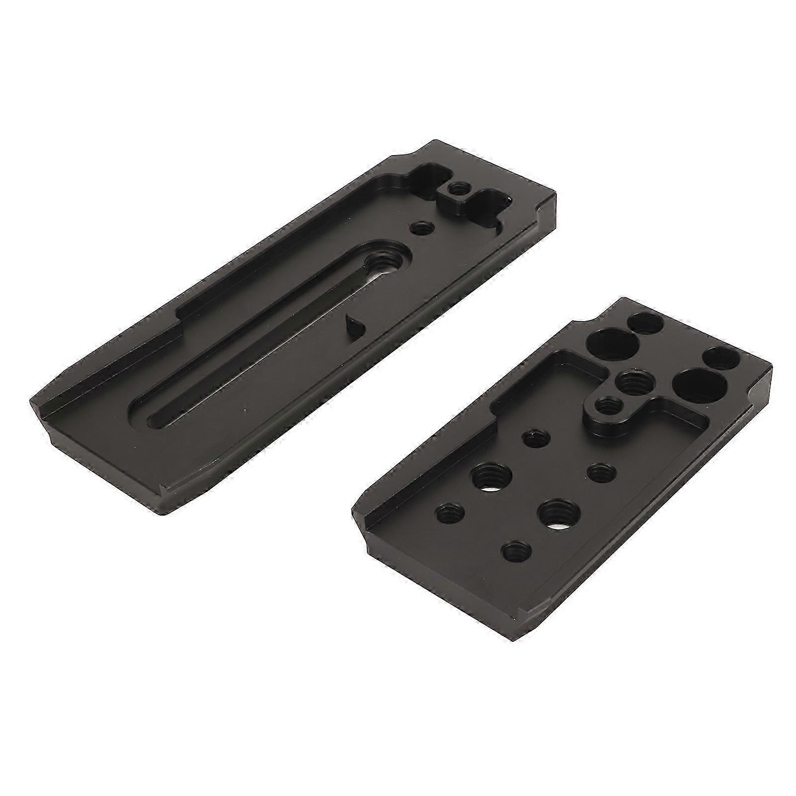 L Shaped Quick Release Plate for Cameras Vertical Horizontal Switching Aluminium Alloy Compatible with 80D 5D D800