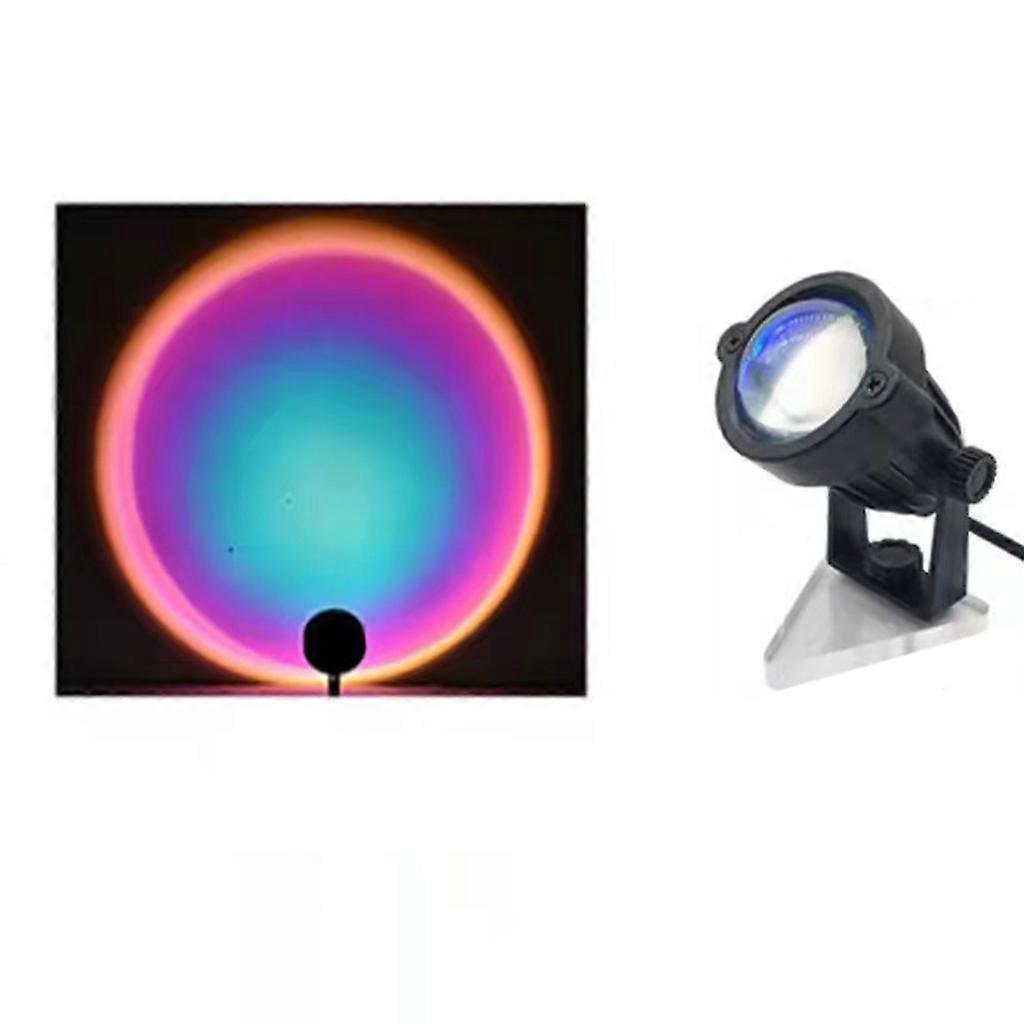 Setting for Sun Rainbow Projection Lamp USB Atmosphere LED Night Light Backgroun