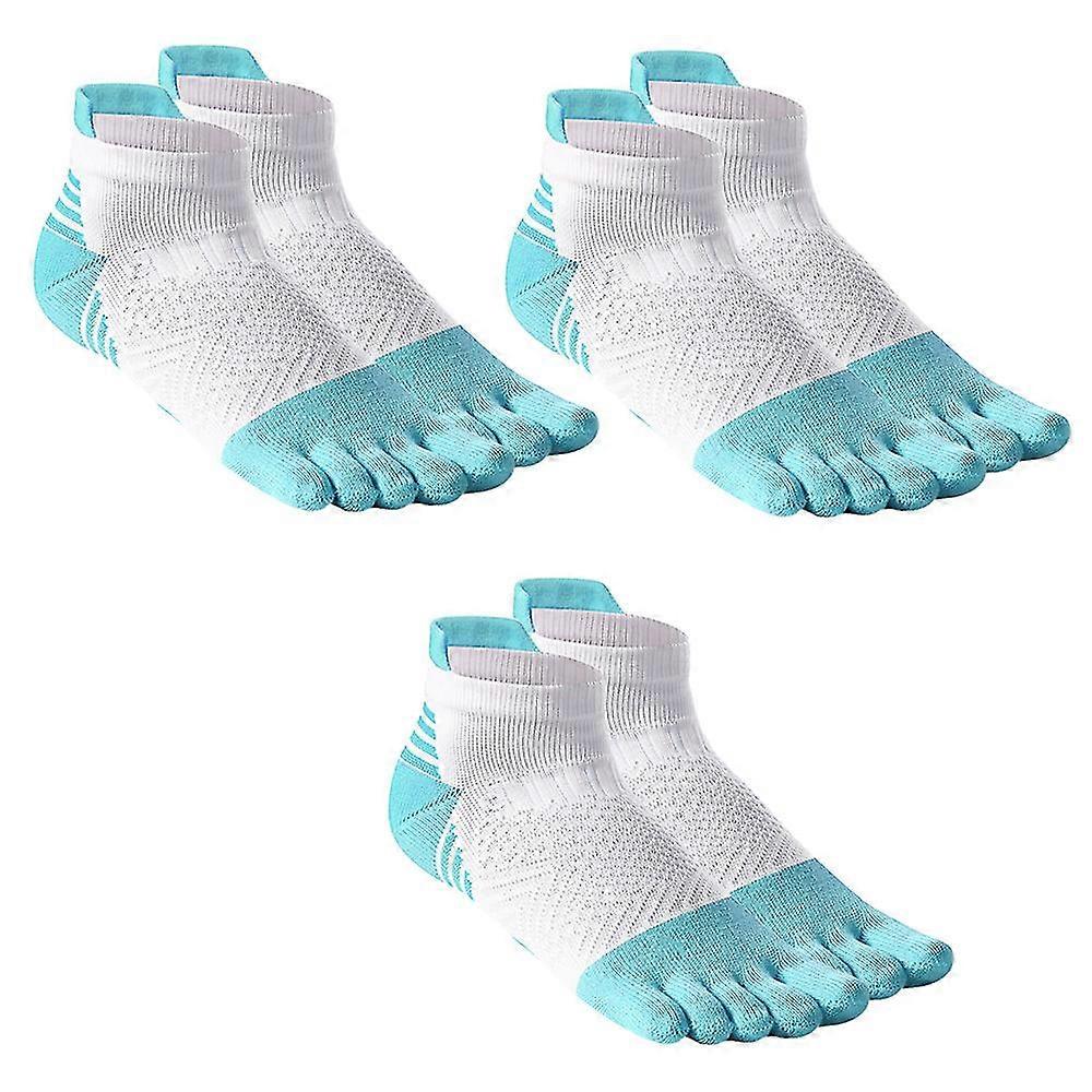 3 pairs of five-finger socks Short tube running socks Summer men's and women's cross-country running five-toe sports socks