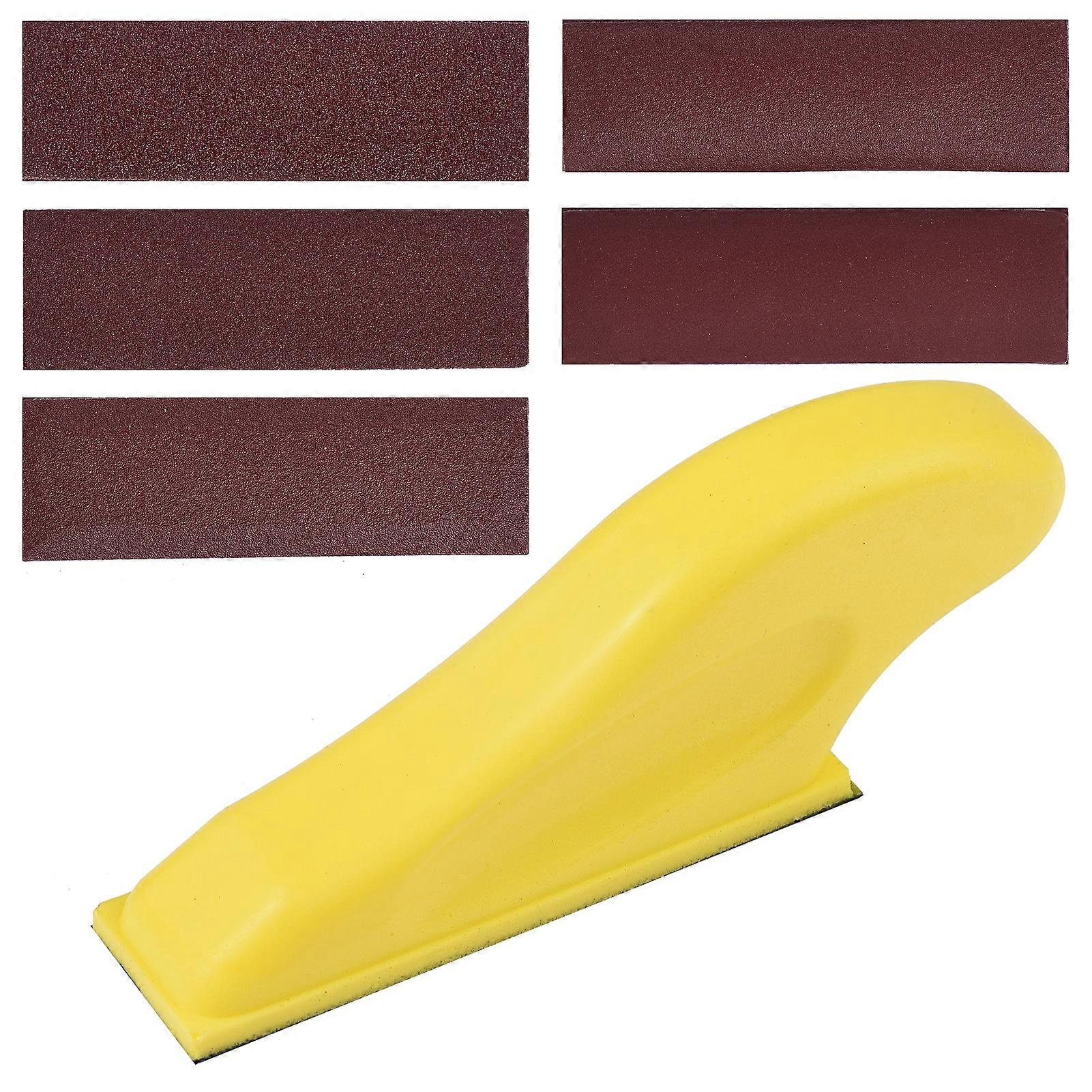 30 Pieces Detail Sander Refills Micro Finishing Sander Paper Micro Zip Finger Sander for Crafts, Assorted Grit of 80/120/180/240/400, Red, 3.5 x 1 Inc