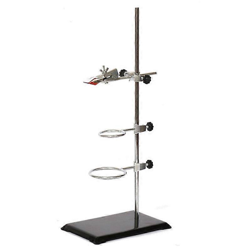 Laboratory Grade Metalware Support Stand, Cork Lined Burette Clamp with 2 Retort Ring (2inch,3inch