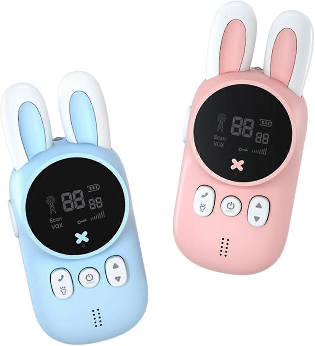 1 Set Rabbit Walkie Talkie Mini Toy Kids Outdoor Playset Baby Rabbit Toy Radio Walkie Talkie Camping Wireless Walkie Talkie Ext