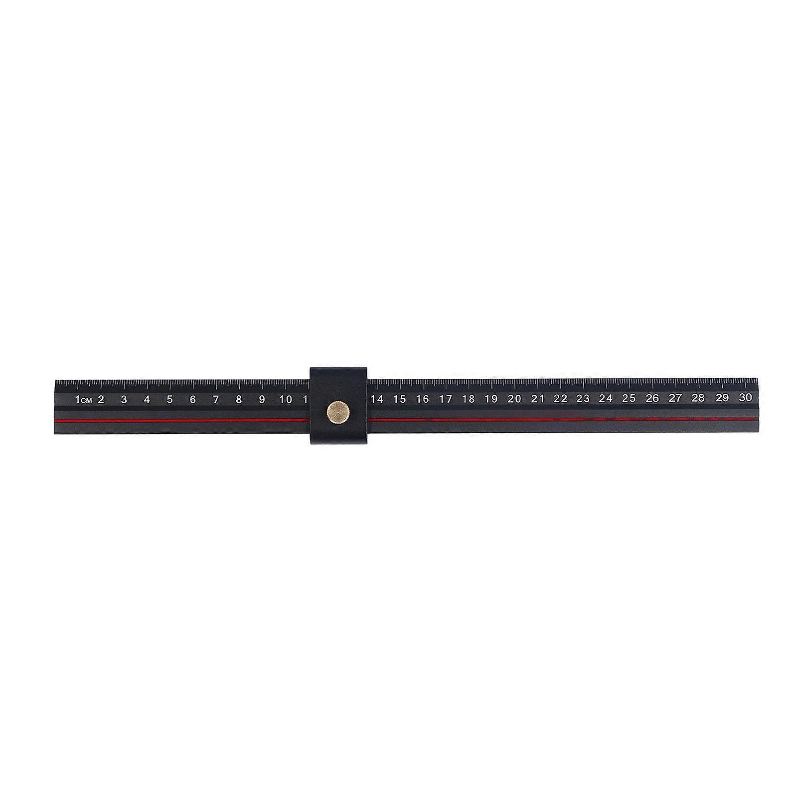 Woodworking Sliding Ruler Aluminum Alloy Accurate Scales L Shaped Ruler for Carpenter Woodwork