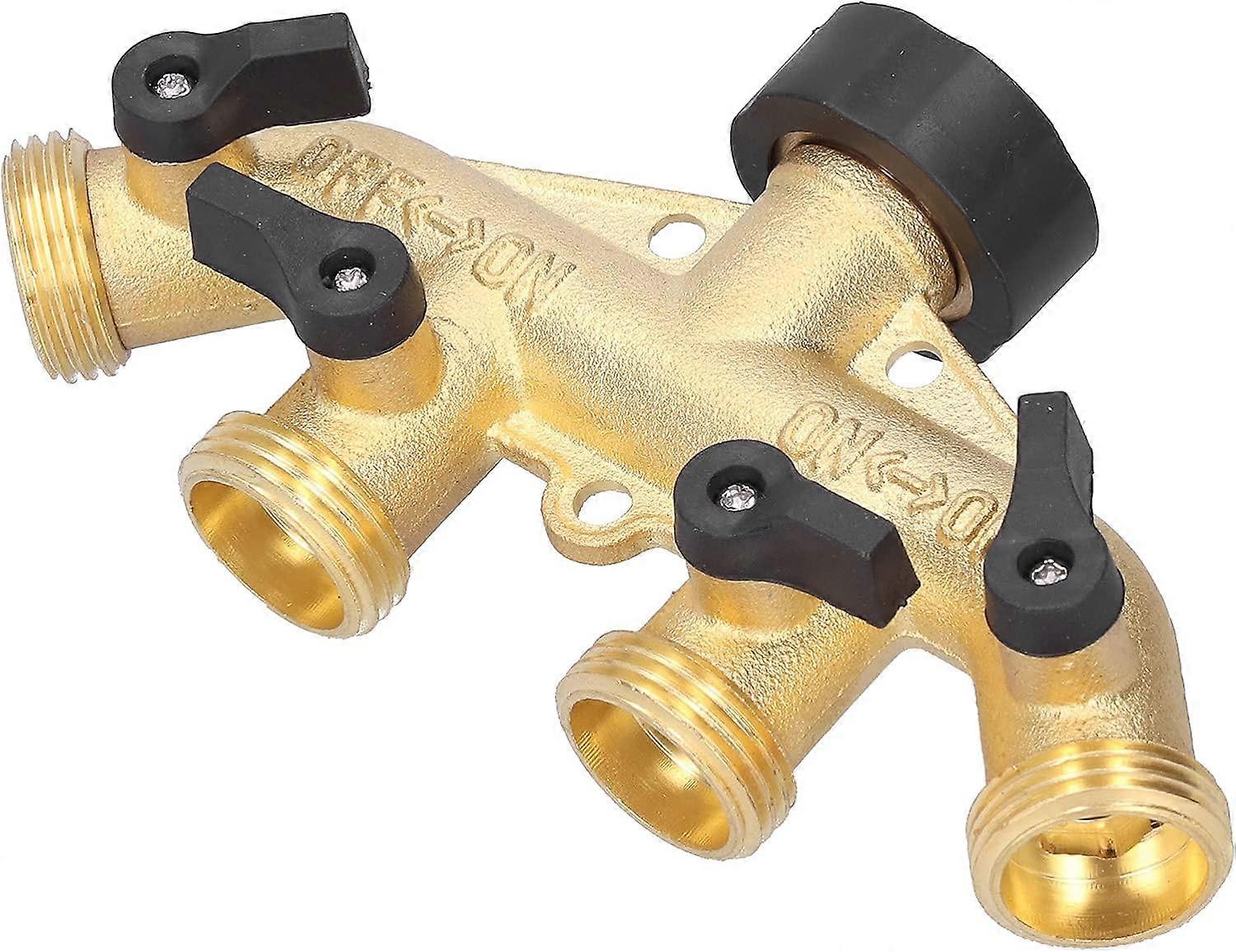 4Way Water Hose Splitter Garden Hose Adapter