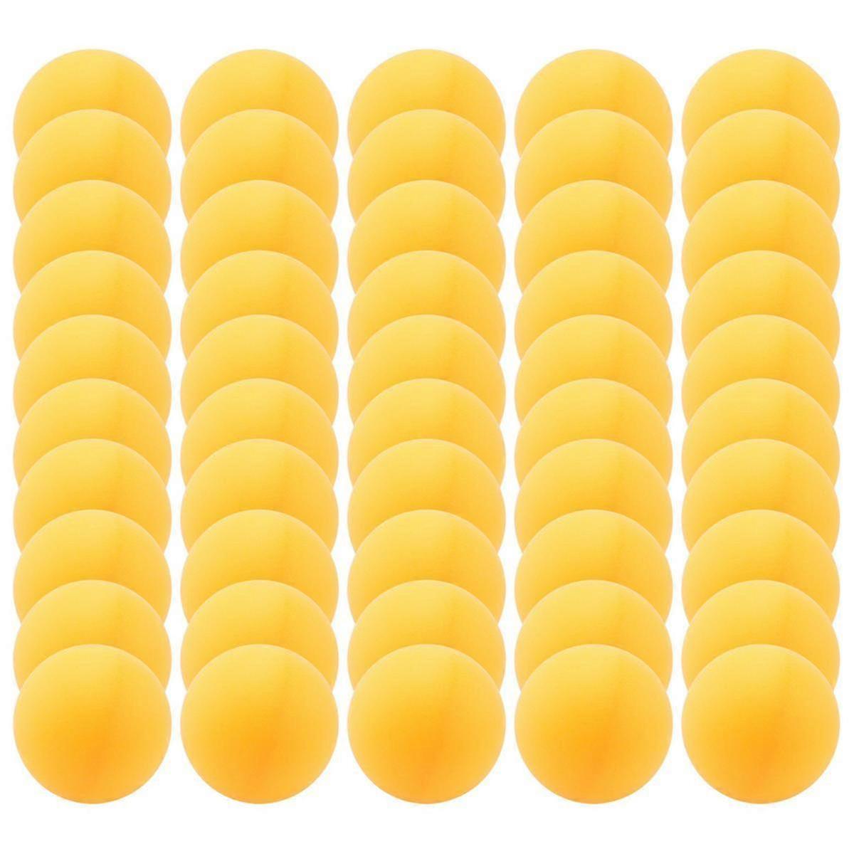 50 × السليلويد 40 مم كرات تدريب تنس الطاولة ، كرات بينج بونج ، Yelow / White Random