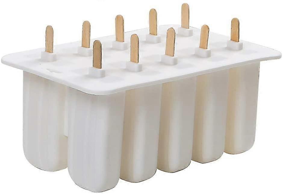 Moule de crème glacée gel silicone 10 compartiments