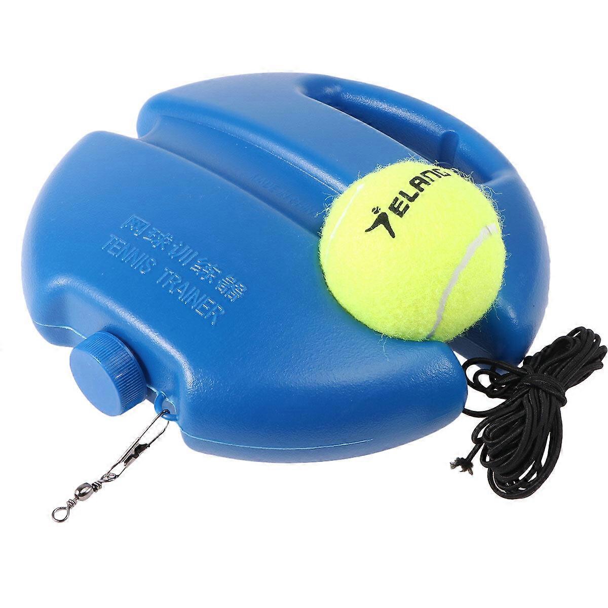 1 Set Tennis Trainer Baseboard Tennis Self-training Tool Equipment for Beginner and Intermediate Players Blue