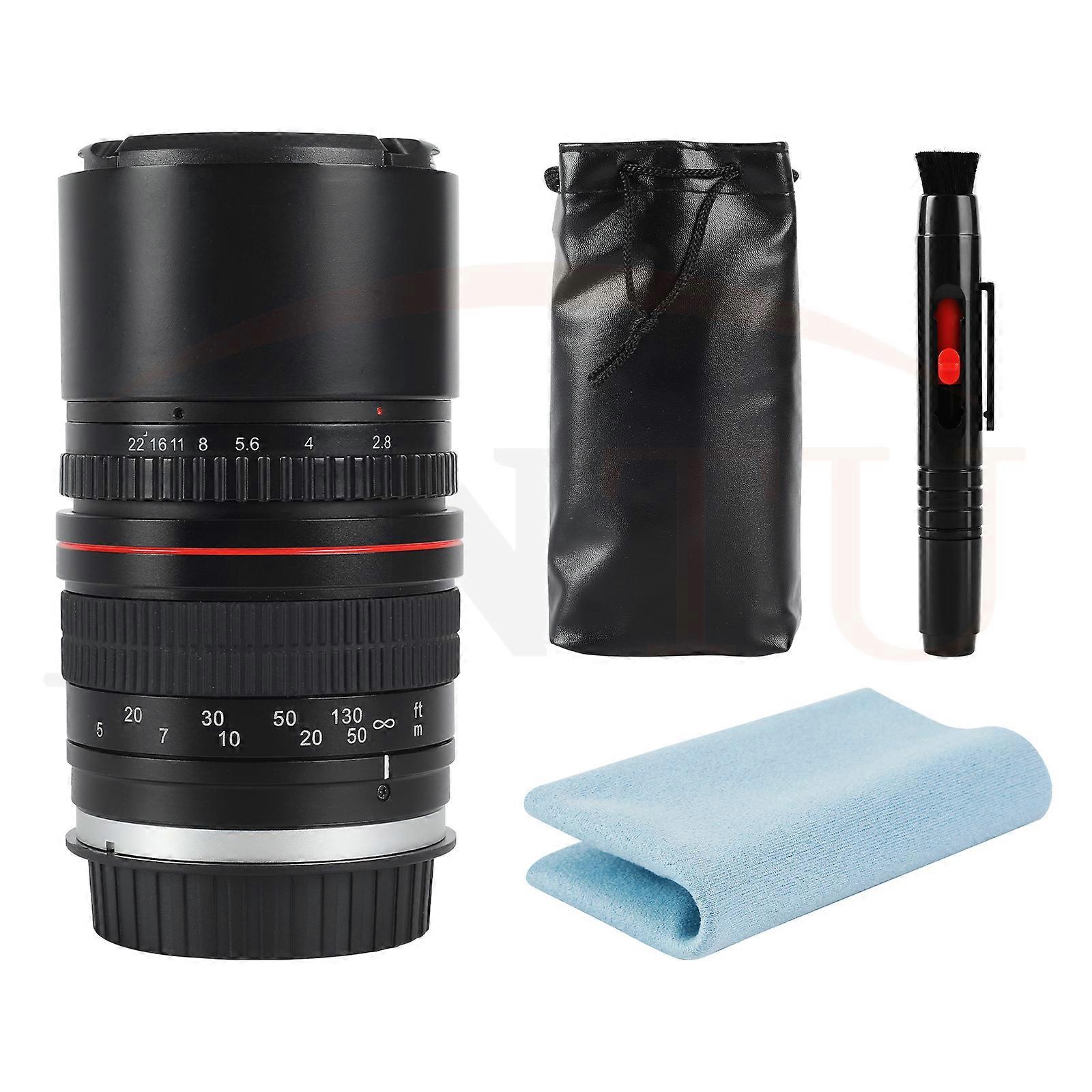 JINTU 135mm f/2.8 MF Manual Telephoto Full-Frame/APS-C Lens for Canon EOS EF /EF-S Mount DSLR Cameras